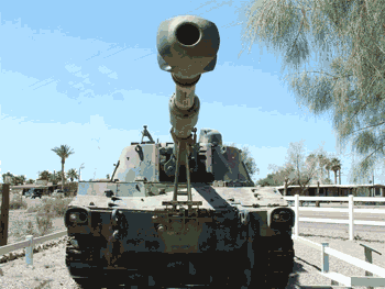 A World War II tank on display in Bouse on Hwy 72